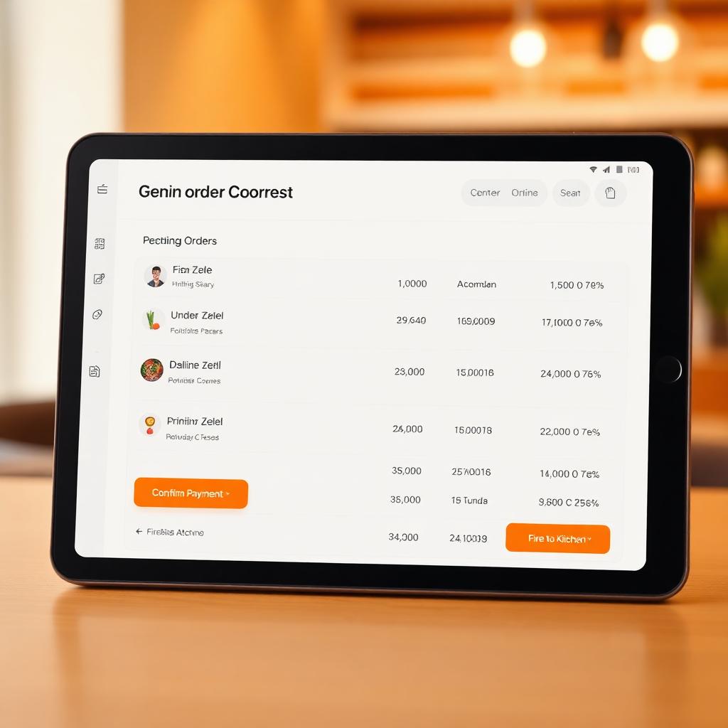 Order confirmation dashboard